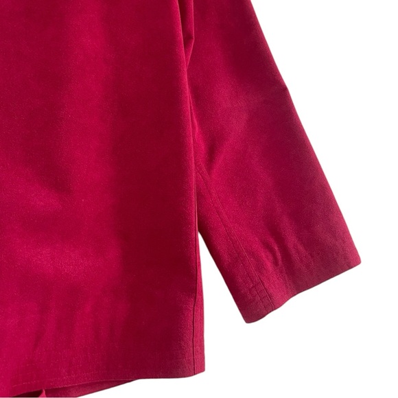 Hot pink suede blazer and skirt combo vintage size 16 (about size 12) - Picture 10 of 13